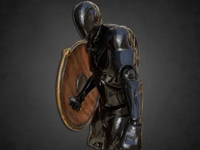 Cobra Shield - Game Asset - PBR Low-poly 3D model