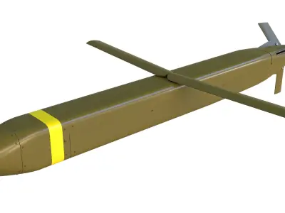 JACKAL Turbo Jet Powered Missile Low-poly 3D model