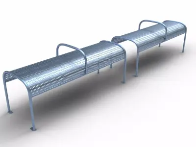 BusShelter-Bench LA-style 3D model