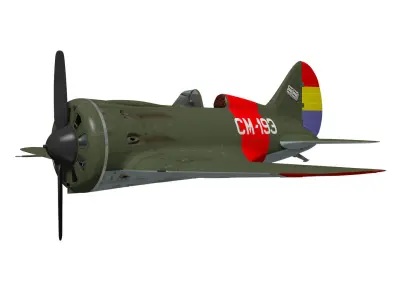 Polikarpov I-16 Rata Type10 3D model