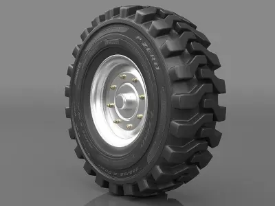 Realistic Truck Tire 2 3D model