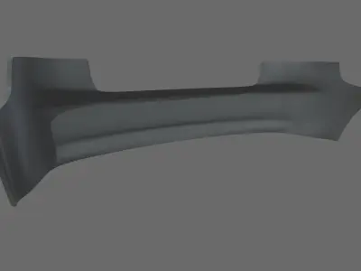 Rear Bumper Audi A3 Low-poly 3D model