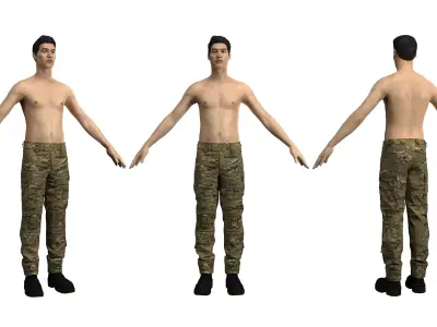 Crye Precision Gen3 Combat Pants - Marvelous Designer 3D model