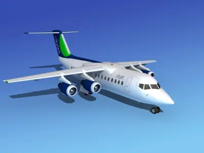 BAe 146-200 CityJet 3D model
