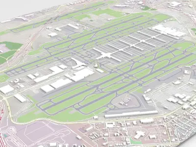 Airport Atlanta United States 3D model