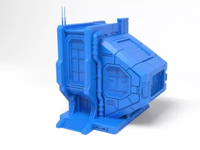 Sci-Fi House 2 3D print model