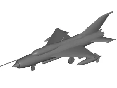 mig 21 jet aircraft 3D model