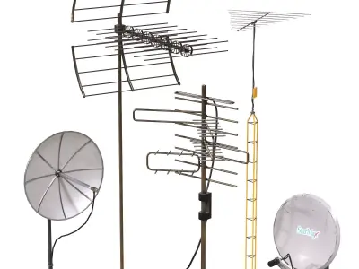 Radio Antenna 3D model