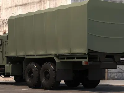 Military Tent vehicle 3D model