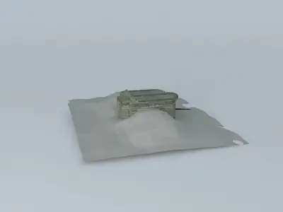 Bunker 3 Longues Battery Free 3D model