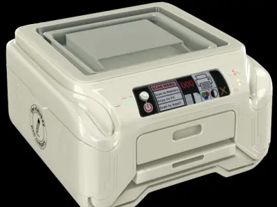 White Inkjet Printer 3D model
