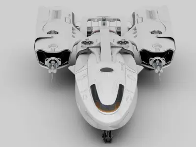 Centurian Spaceship Low-poly 3D model