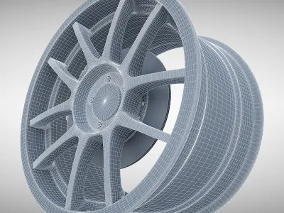 Weds Sport Carbon Wheel 3D model