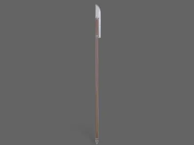 PBR Polearm V1b Low-poly 3D model