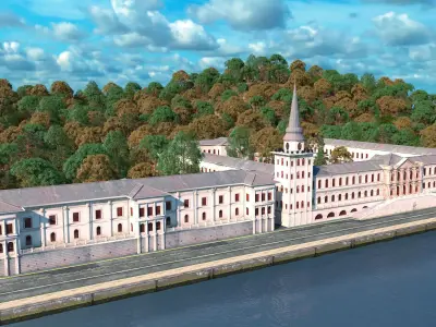 Kuleli Askeri Lisesi - Kuleli Military High School 3D model