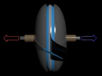 Electro Mechanical Tail - Aero-Nautical Propulsion - Concept 3D model