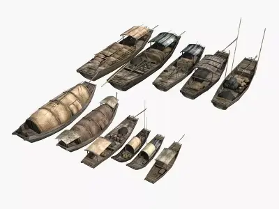 Chinese Boat Collection 01 3D model