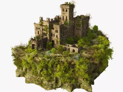 Lennox Castle Scotland 3D model