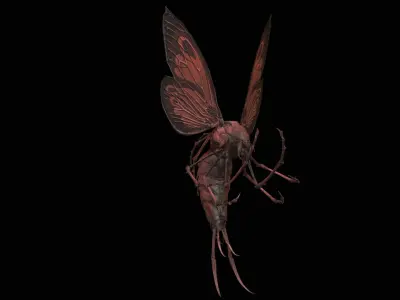 FlyingBug2 A1 Low-poly 3D model