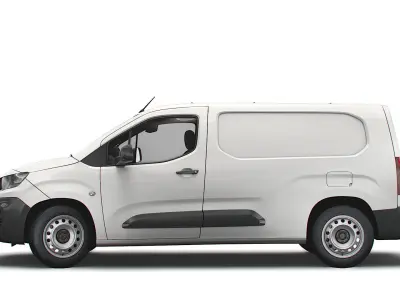 Peugeot Partner Van LWB 2021 3D model
