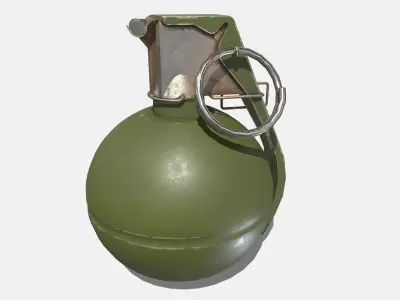 M-67 frag grenade Low-poly 3D model