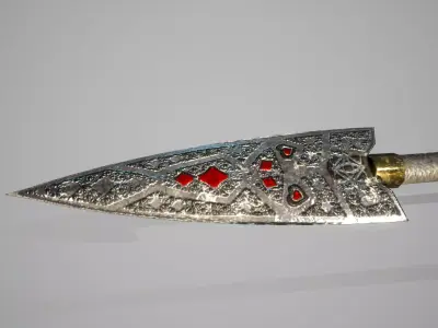 Whip Weapon Free low-poly 3D model