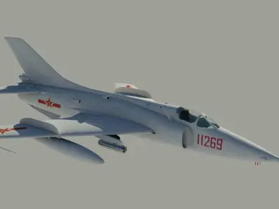Nanchang Q-5 Fantan 3D model