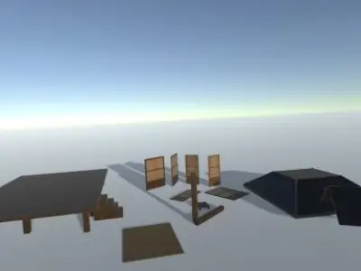 Japanese assets Free low-poly 3D model