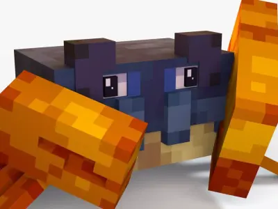 Minecraft Crab Low-poly 3D model