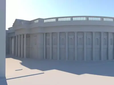 Historic Building - Side Street View 3D model