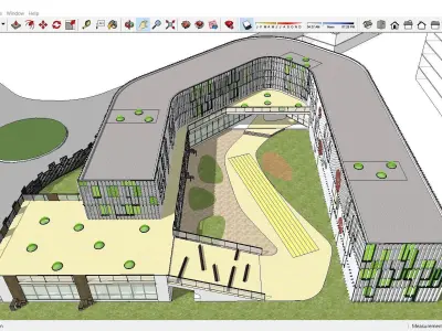 Sketchup Kindergarten A8 3D model