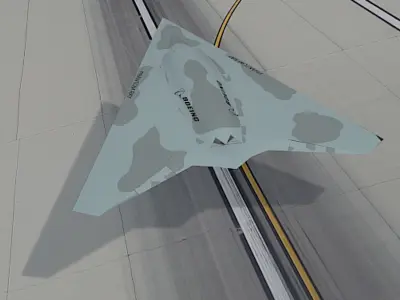 X47-B UAV - High Poly 3D Model 3D model