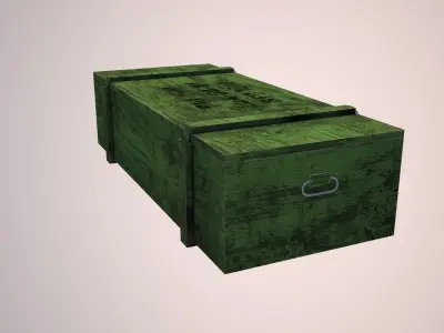 Gun box Low-poly 3D model