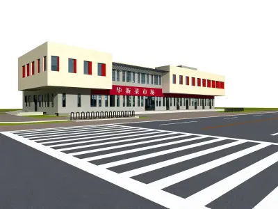 Commercial Building Collection 50 items Vol3 3D model