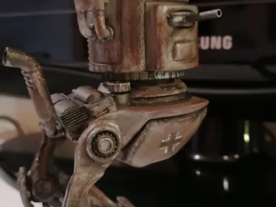 jurghen ww2 style mecha 3D model