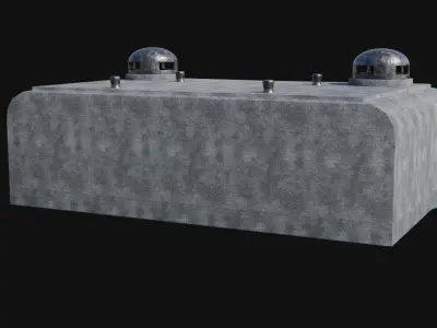 BUNKER MILITARY SHELTER POSTAPO HIDE HOUSE SURVIVAL COLLECTION Low-poly 3D model