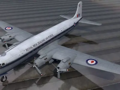 Douglas DC-6 - C-118 3D model