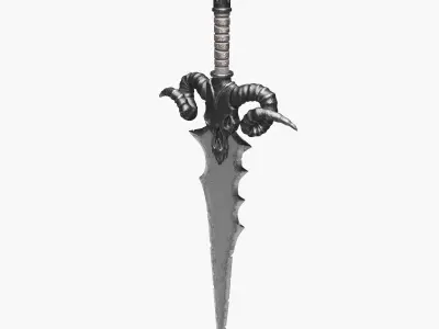 Ancient Battle Sword 3D model