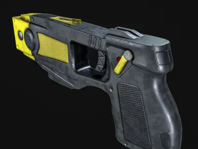 Taser Gun Low-poly 3D model
