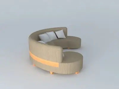 Custom Sofa Couch Free 3D model