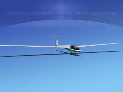 DG-400 15-Metre Motorglider V09 3D model