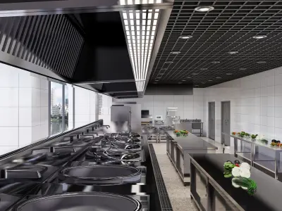 Commercial Kitchen 6 3D model