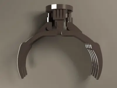 Grapple 3d Model metal arm Low-poly 3D model