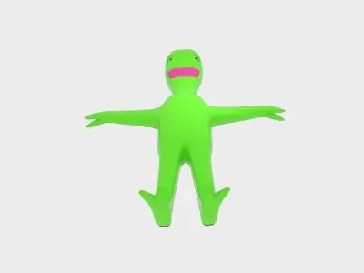 Spacemonster toy dinosaur Low-poly 3D model