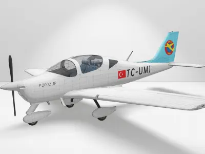 Tecnam P2002 JF model aircraft 3D model