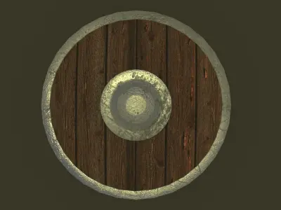 Medieval Sword and Shield 3D model