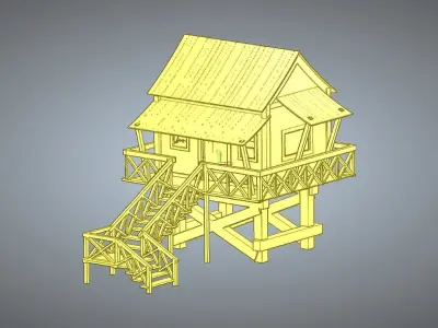 COTTAGE HOUSE Free 3D model