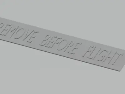 Remove Before Fligt keychain Rafale 3D print model
