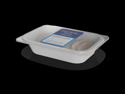 Dried meats Roast Chicken Breast 3D model