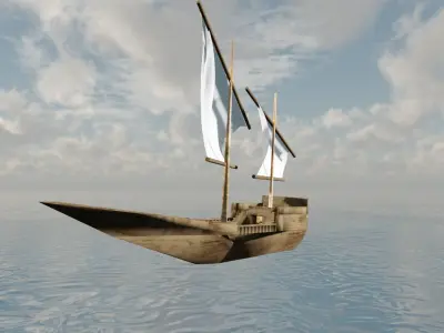 old ship Free 3D model